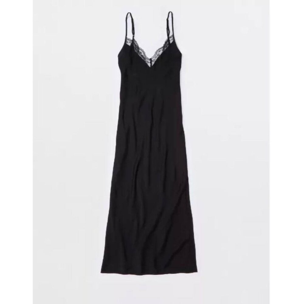 AE x The Ziegler Sisters Lace Slip Midi Dress